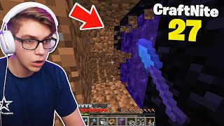 CraftNite 27  I found Randumbs SECRET NETHER PORTAL shocking [upl. by Arvy]