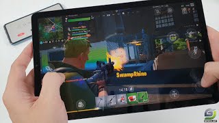 Samsung tab s6 Lite test game Fortnite Mobile [upl. by Enylecoj]