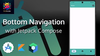 Bottom Navigation in Jetpack Compose with Material3 using Kotlin  Android Studio [upl. by Ateuqal]