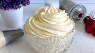 Сливочный Крем Дипломат  Пломбир для торта или эклеров  Pastry cream Diplomat for Cake [upl. by Gabey713]