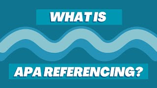 APA Video 1  What is APA referencing [upl. by Linnea]