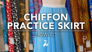 How To Create a Chiffon Practice Skirt for Calisthenics or Dance  Sewing Tutorial [upl. by Armando]