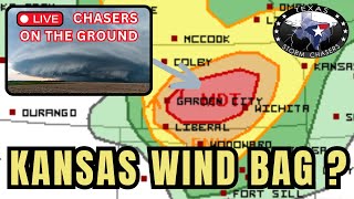 LIVE CHASE  Kansas Moderate Wind Risk 51924 AS [upl. by Acilef]