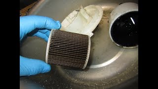 Inside the fuel filter on a 2010 Mercedes E 550 W212 car [upl. by Yerffoeg712]