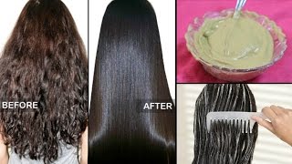 How to straighten Hair Naturally at home within 15 minutes  100 Works  3 Ingredients [upl. by Ehcor265]