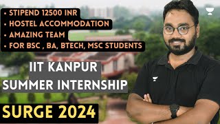 SURGE 2024  Summer Internship IIT Kanpur  Amit Ranjan [upl. by Odnomra]