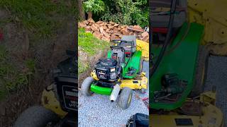 RESHELLING MY GREENFIELD MOWER INTO MY JOHN DEERE LX188 BODY PART 1 [upl. by Sisenej]