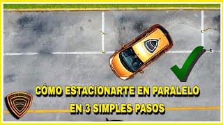 EXAMEN DE MANEJO A1 ¿CÓMO REALIZAR FÁCIL EL ESTACIONAMIENTO PARALELO EN 3 SIMPLES PASOS ADC [upl. by Romona]