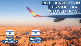 TRIPREPORT  Arkia ECONOMY  Eilat J Hozman  Tel Aviv Sde Dov  Embraer 195 [upl. by Mosira]