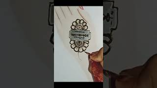 Mehandi blade se easy stylish design shorts new youtubeshorts ytshorts subscribers [upl. by Neom634]