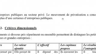 lentreprise et son environnement LA CLASSIFICATION DES ENTREPRISES [upl. by Naehgem]