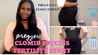 PREGNANT CLOMID SUCCESS  FERTILITY STORY [upl. by Adnalram]