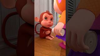 Little Monkey  Monkey Song  Rosoo Family kidssong nurseryrhymes shorts [upl. by Reggie]