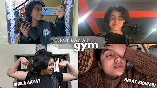 My First Day at Gym 😭😂  Vlog  Here’s What Happened  Prarish Devyal [upl. by Eissehc]