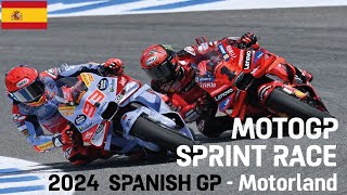 🏍️ MOTOGP SPRINT RACE Results  2024 Spanish Grand Prix  Motorland Circuit Martín  AragonGP 🏁 [upl. by Akinam532]