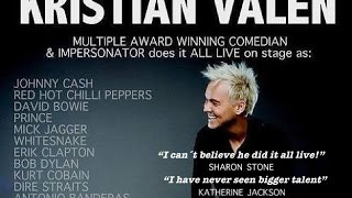 Kristian Valen Multiple award winning comedian and impersonator 100 live [upl. by Rubie496]