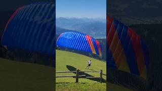 Paragliding launch in Werfenweng paragliding parapente [upl. by Nairbal]