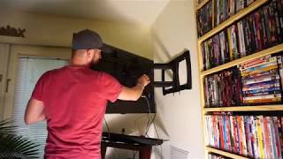 How to install your own fullmotion tv mount easy [upl. by Odelia]