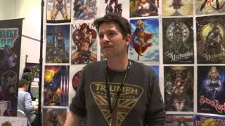 Interview with Jamie Tyndall at London Super Comic Convention LSCC 2014 [upl. by Novelia]