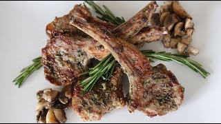 How to Make GarlicRosemary Lamb Chops [upl. by Eilsehc]