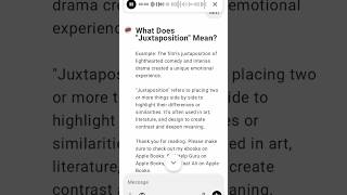 What Does quotJuxtapositionquot Mean [upl. by Nibram]