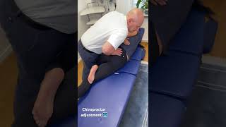 Chiropractor adjustment 🩻Kiropraktorerik chiropractor yoga shorts backpain trending [upl. by Pollitt]