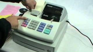 Sharp XEA102 Cash register Installation video [upl. by Heathcote]