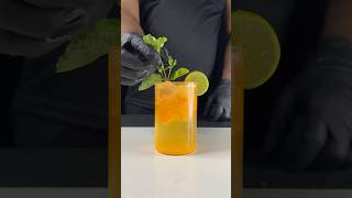 Tasty Orange mojito 🍊 cocktail shorts asmreating food recipe [upl. by Mathian]