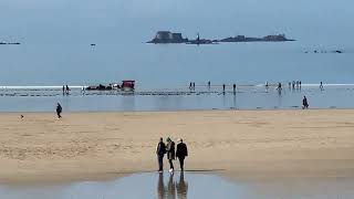 GRANDE MAREE BASSE SAINTMALO 10 MARS 2024 [upl. by Wit]