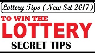 Lottery Tips to win the lottery  The magic 8 Combination New Set 2017 [upl. by Ralleigh]