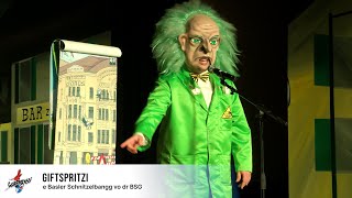 🎭 Schnitzelbangg Giftspritzi am Guggerzytli 2024 — Perle der Baselbieter Fasnacht 😜 [upl. by Ahen]