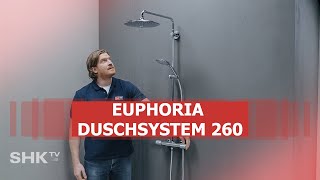 Grohe Installation EUPHORIA DUSCHSYSTEM 260  SHKTV Montage [upl. by Derby751]