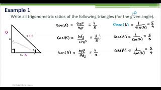 Week 13 Trignometric Ratios [upl. by Ayrb]