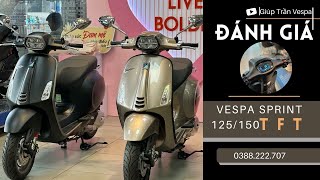 Đánh giá chi tiết và báo giá Vespa sprint 125150 TFT [upl. by Aillimat]