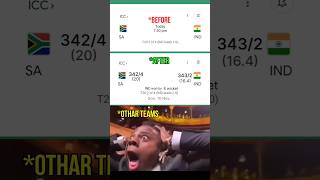 ICCT20 BEFOREIND Vs SA AFTER SA3424 Vs IND3432 southafrica india shorviral viral [upl. by Grail]