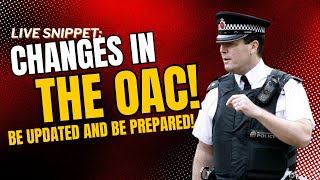 New Changes in the OAC Nail it with Bluelight Academys Guidance policerecruitment [upl. by Dolphin]