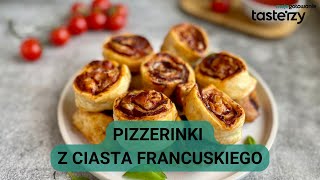 Pizzerinki z ciasta francuskiego  najłatwiejszy przepis [upl. by Hooke]