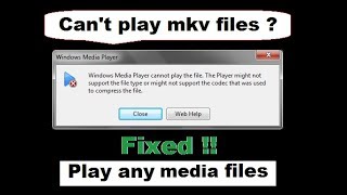 How To Fix Windows Media Player Encountered A Problem While Playing The File [upl. by Barby]