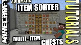 Minecraft PS4  MULTI ITEM CHEST SORTER  How To  Tutorial  PS3  XBOX [upl. by Chadwick]