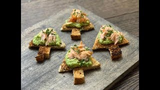 🎄Il Cenone di Natale 🎄 Crostini con salmone e crema di avocado  Marco Bianchi [upl. by Maurits]