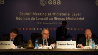 ESA Ministerial Council Press Conference replay [upl. by Eahcim]