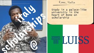 Study in Italy for FREE Apply to LUISS graduate programs for a chance to live and study in ROMA [upl. by Trixy128]