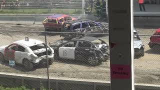 2024 Boonville Fair Afternoon Demo Derby Heat 2 Compacts [upl. by Oileve]