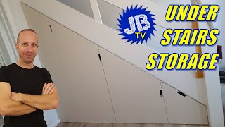 How I made this Under Stairs Storage Cupboard and Drawer  Space Saving  DIY [upl. by Yeltsew]