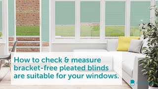 How To Measure For BracketFree Pleated Blinds from DotcomBlinds [upl. by Meier]