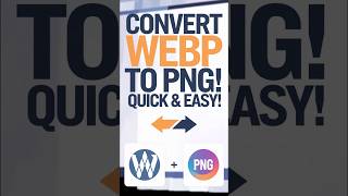 How to convert WEBP image file to PNG [upl. by Nongim]