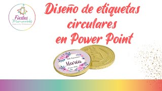 Como hacer etiquetas circulares en power point [upl. by Edak]