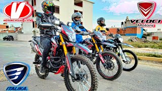 Veloci Xeverus Pro XR 300 vs Vento Cross Max 250 Pro vs Italika DM250X¡Llegó la Hora🤯 [upl. by Foley784]