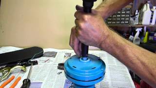 How to Convert a Ceiling Hugger Fan to a Downrod Fan  Step 1 of 3 [upl. by Enovaj]