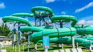 Sunsplash Family Waterpark  Electric Slide  ProSlide Pipeline Waterslide Onride POV [upl. by Alvarez]